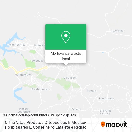 Ortho Vitae Produtos Ortopedicos E Medico-Hospitalares L mapa