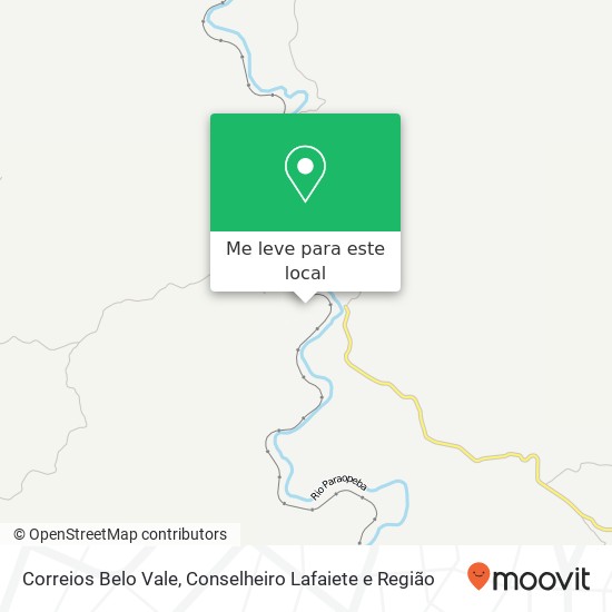 Correios Belo Vale mapa