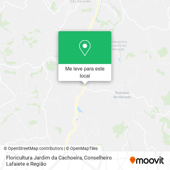 Floricultura Jardim da Cachoeira mapa