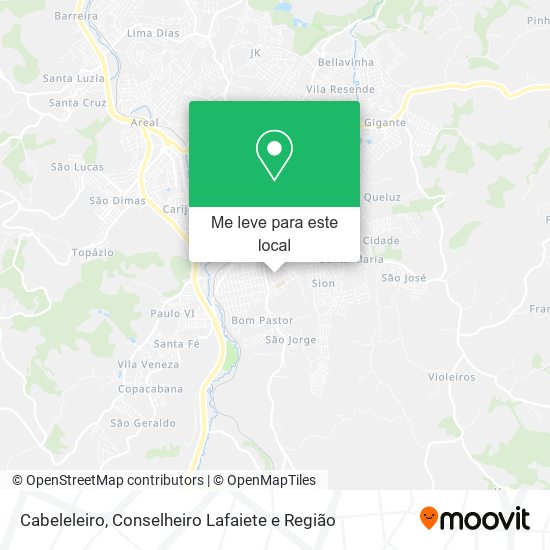 Cabeleleiro mapa