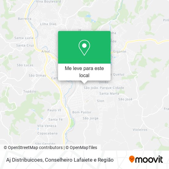 Aj Distribuicoes mapa