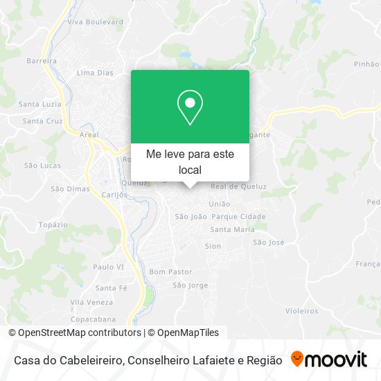 Casa do Cabeleireiro mapa