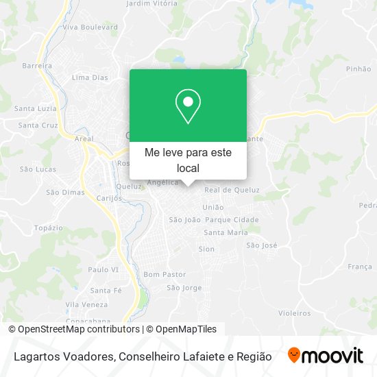 Lagartos Voadores mapa