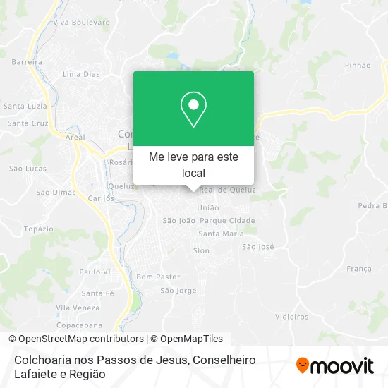 Colchoaria nos Passos de Jesus mapa