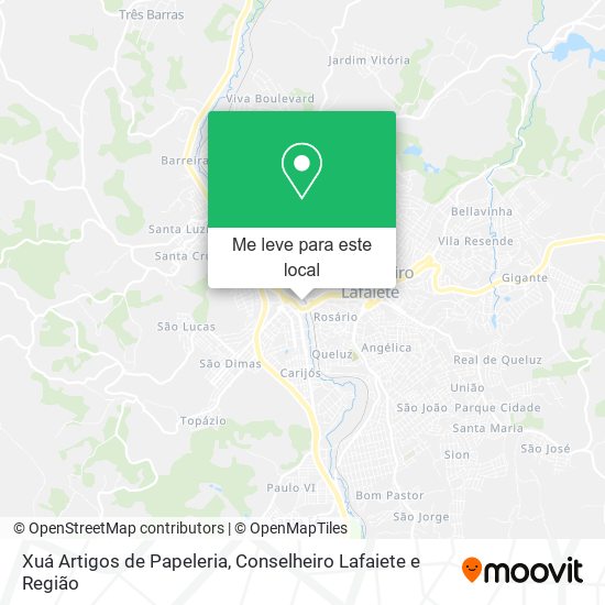 Xuá Artigos de Papeleria mapa