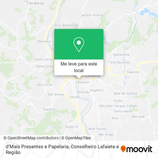 d'Mais Presentes e Papelaria mapa