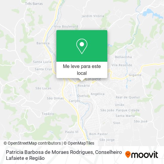 Patricia Barbosa de Moraes Rodrigues mapa