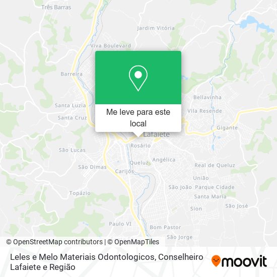 Leles e Melo Materiais Odontologicos mapa