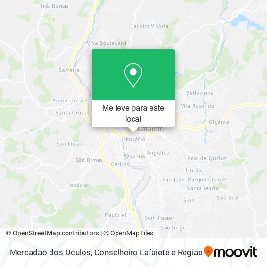Mercadao dos Oculos mapa