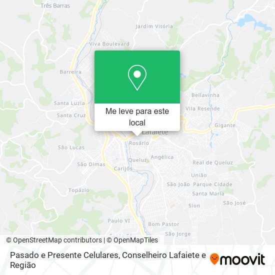 Pasado e Presente Celulares mapa