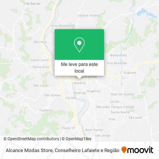 Alcance Modas Store mapa