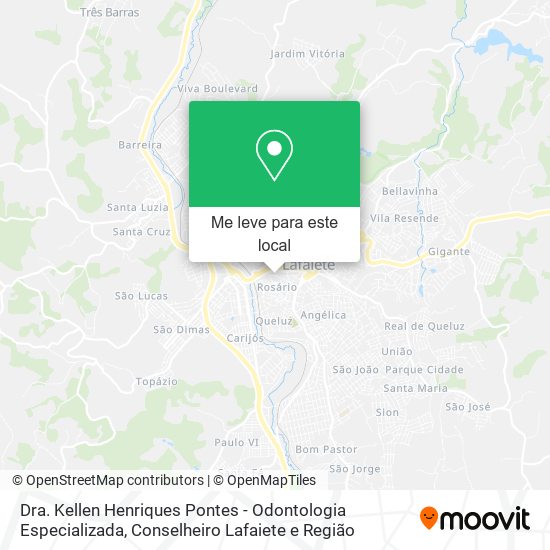 Dra. Kellen Henriques Pontes - Odontologia Especializada mapa