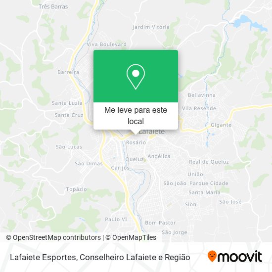 Lafaiete Esportes mapa