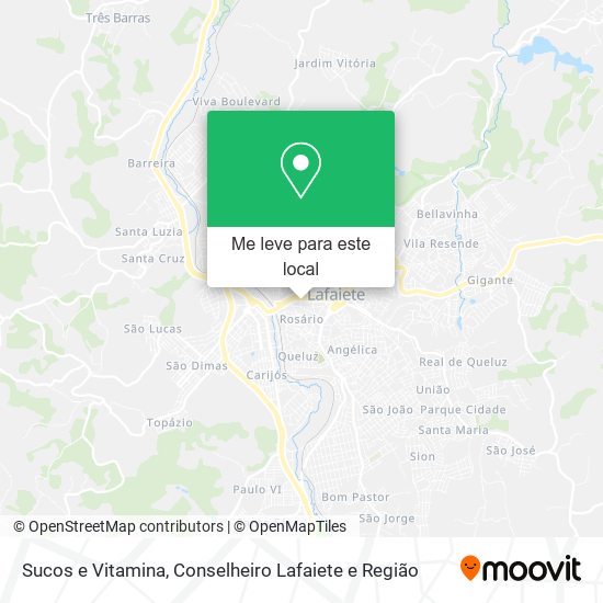 Sucos e Vitamina mapa