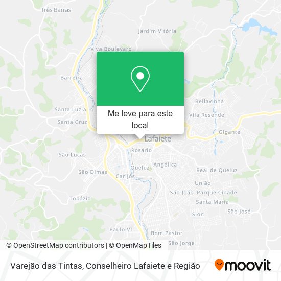 Varejão das Tintas mapa
