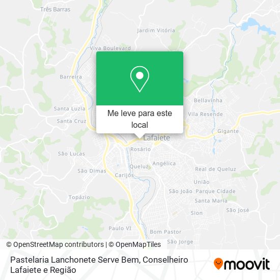 Pastelaria Lanchonete Serve Bem mapa