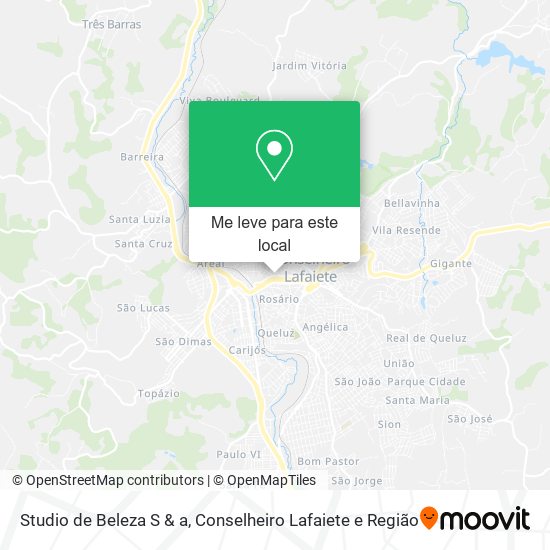 Studio de Beleza S & a mapa