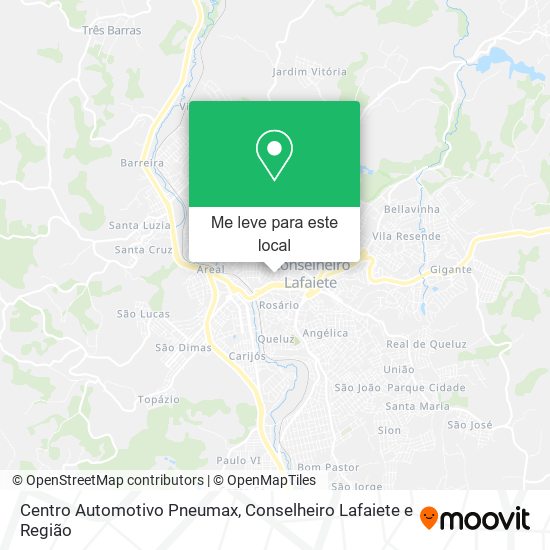 Centro Automotivo Pneumax mapa