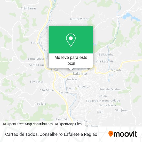 Cartao de Todos mapa