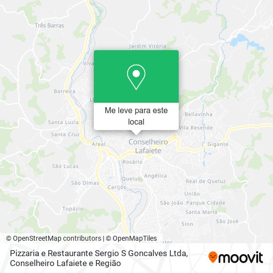 Pizzaria e Restaurante Sergio S Goncalves Ltda mapa