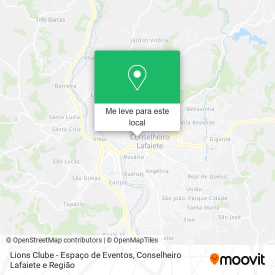 Lions Clube - Espaço de Eventos mapa