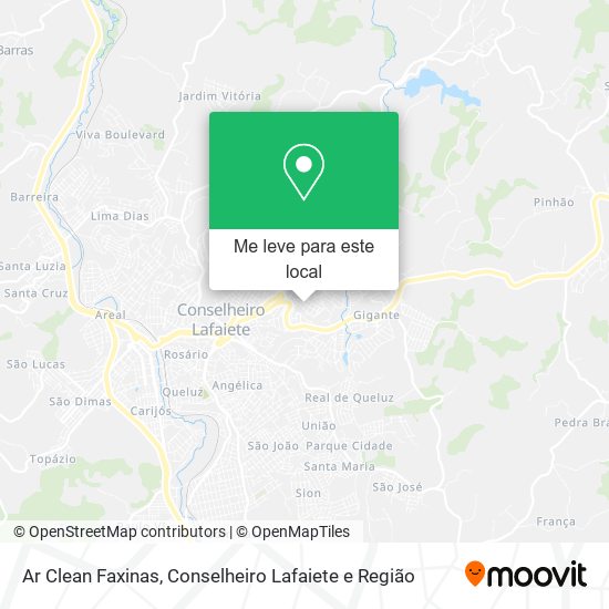 Ar Clean Faxinas mapa