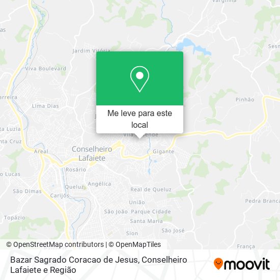 Bazar Sagrado Coracao de Jesus mapa