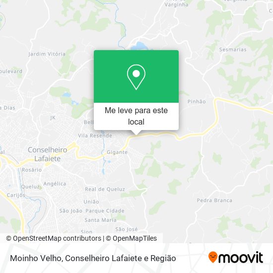 Moinho Velho mapa