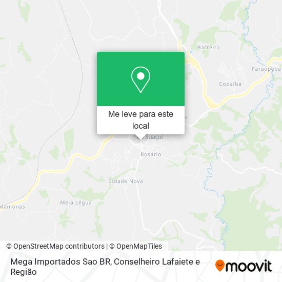 Mega Importados Sao BR mapa