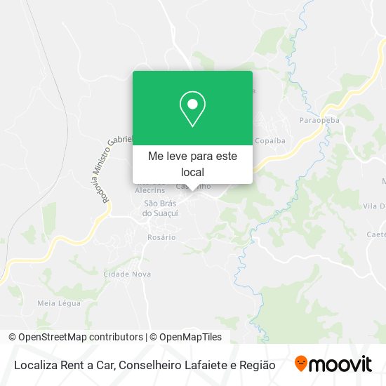 Localiza Rent a Car mapa