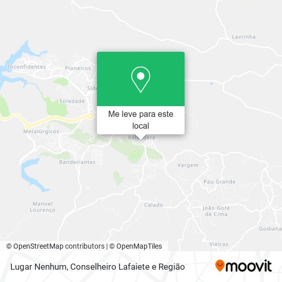 Lugar Nenhum mapa