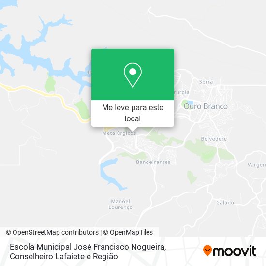 Escola Municipal José Francisco Nogueira mapa