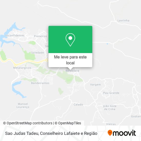 Sao Judas Tadeu mapa