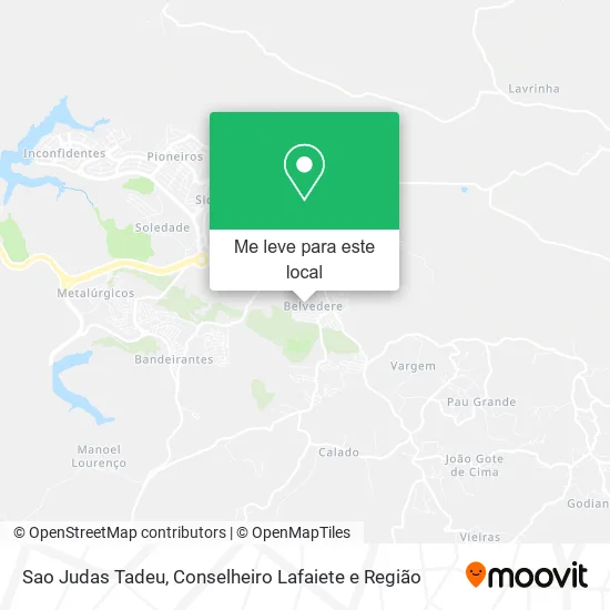 Sao Judas Tadeu mapa