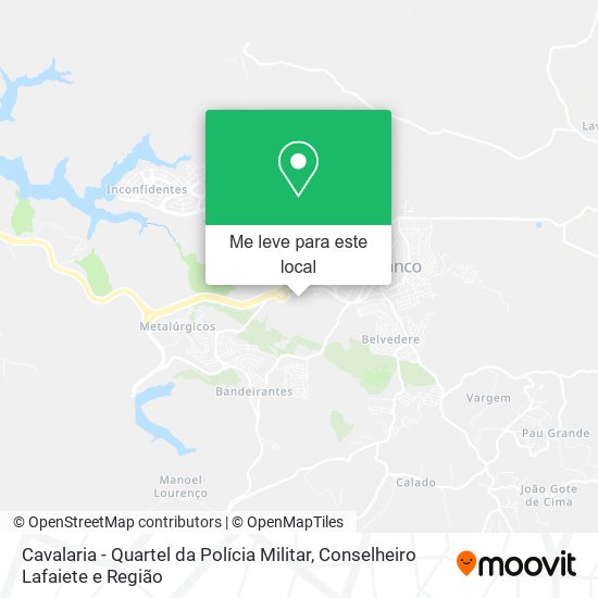 Cavalaria - Quartel da Polícia Militar mapa
