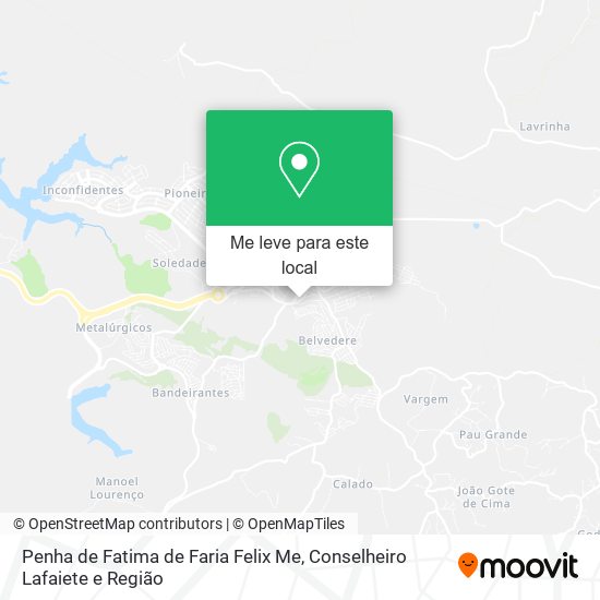 Penha de Fatima de Faria Felix Me mapa