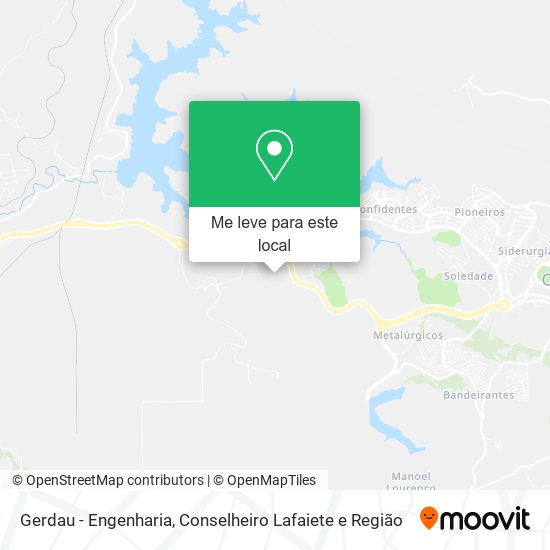 Gerdau - Engenharia mapa