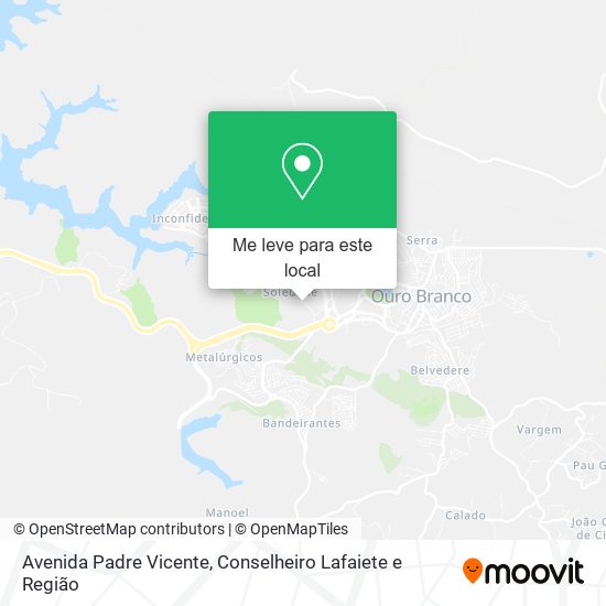 Avenida Padre Vicente mapa