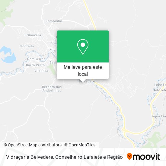 Vidraçaria Belvedere mapa