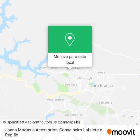 Joana Modas e Acessórios mapa