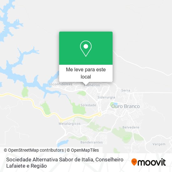 Sociedade Alternativa Sabor de Italia mapa