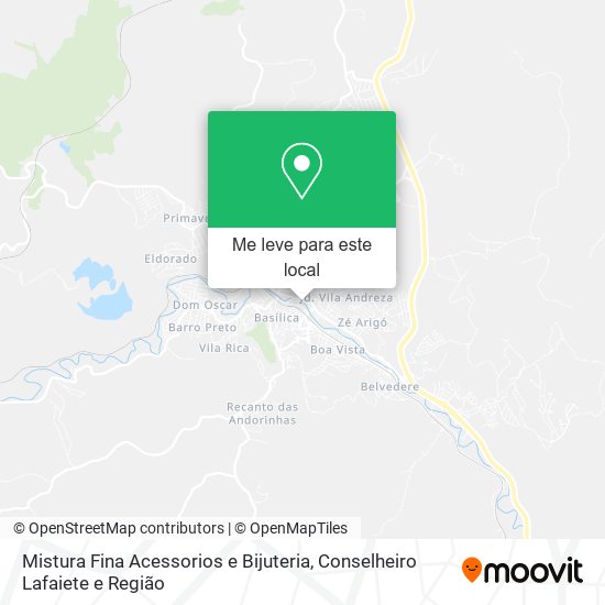 Mistura Fina Acessorios e Bijuteria mapa