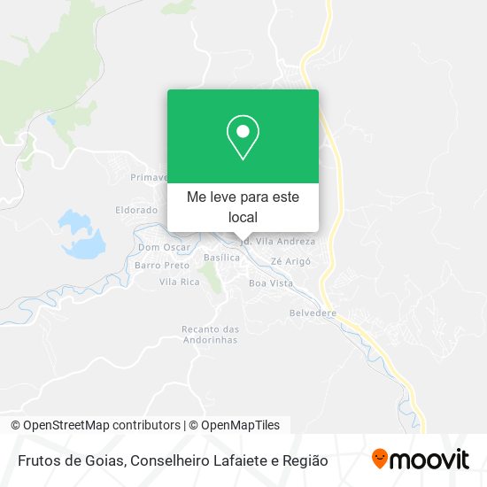 Frutos de Goias mapa