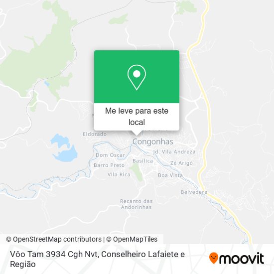 Vôo Tam 3934 Cgh Nvt mapa