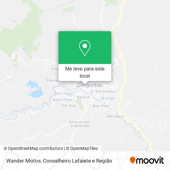 Wander Motos mapa