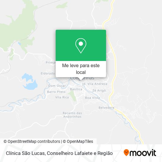 Clínica São Lucas mapa