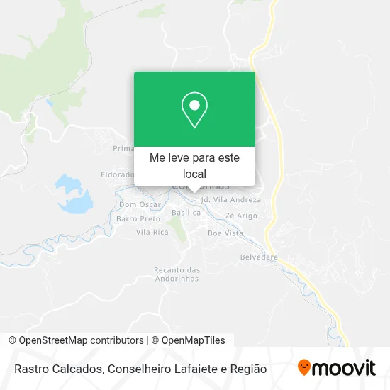 Rastro Calcados mapa