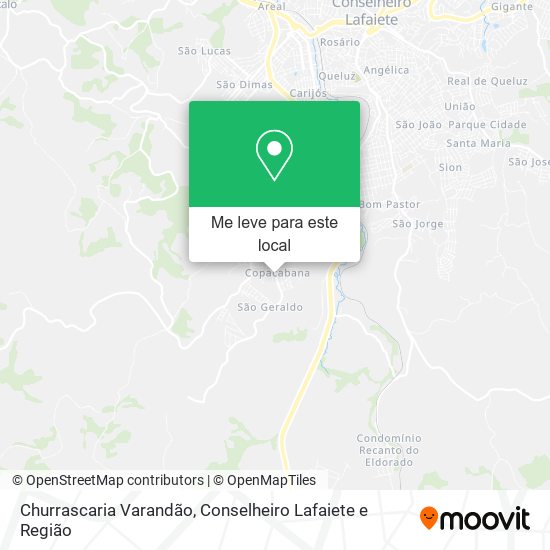 Churrascaria Varandão mapa