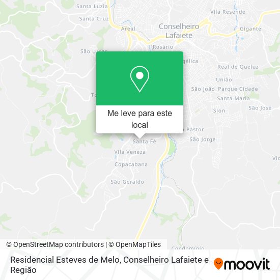 Residencial Esteves de Melo mapa