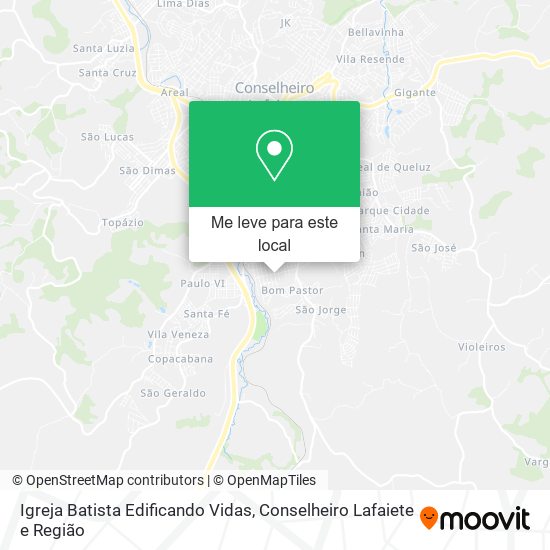 Igreja Batista Edificando Vidas mapa